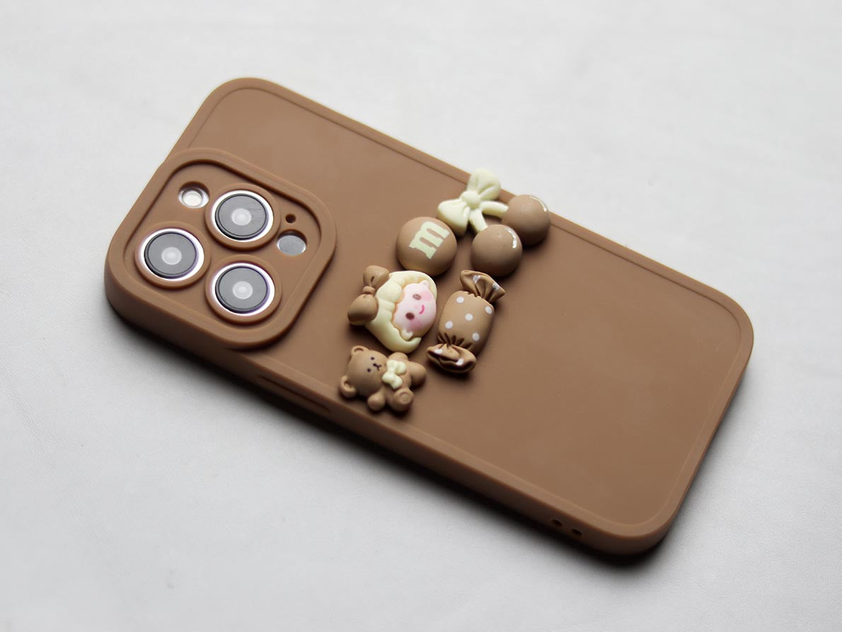 Brown Bear 3D Phone Case. - grip