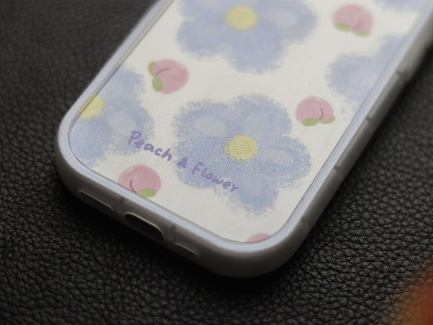 Blue Flower Bow Phone Case - grip