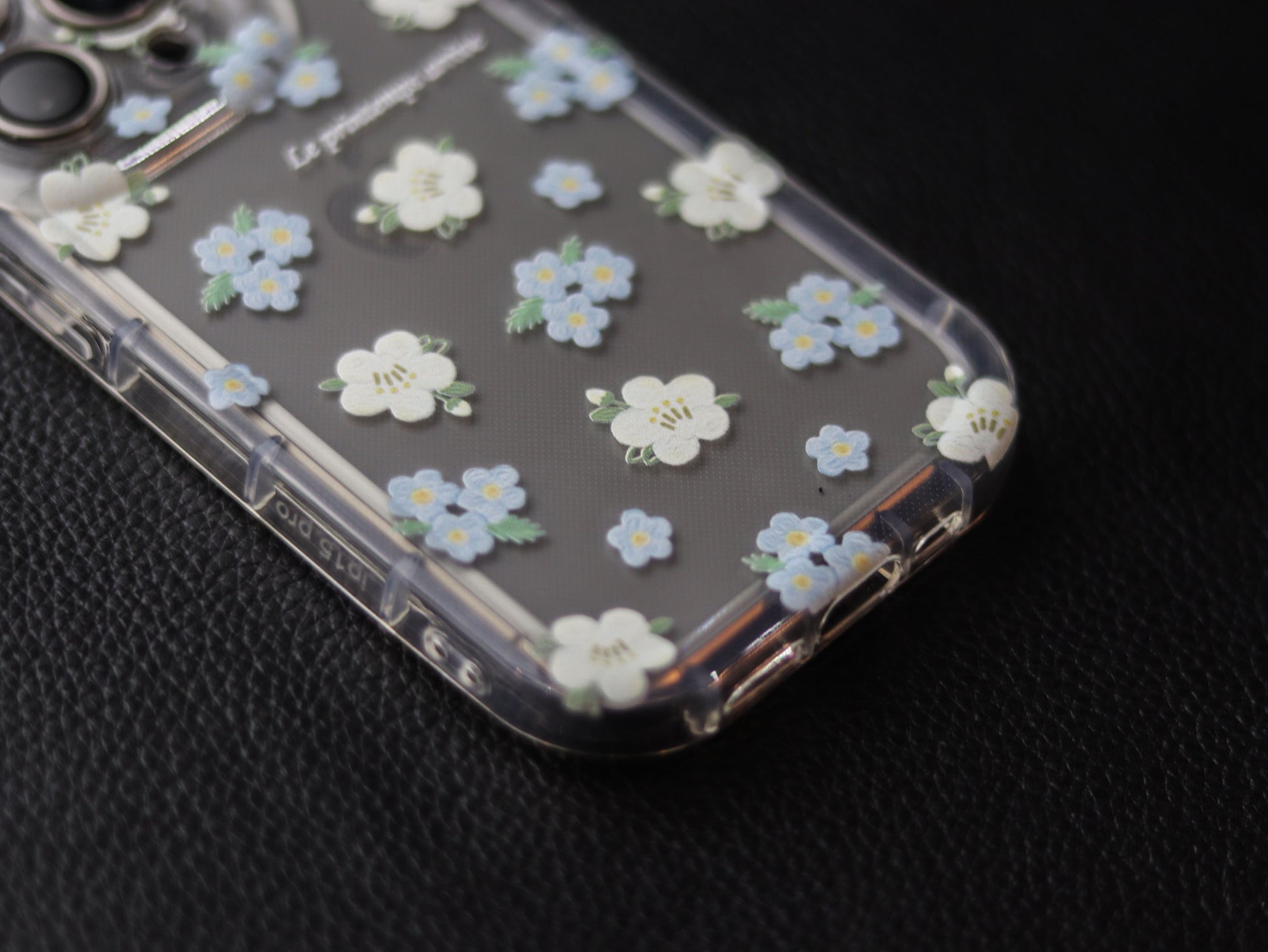 Summer Fragmented Flower Transparent Soft Case - grip