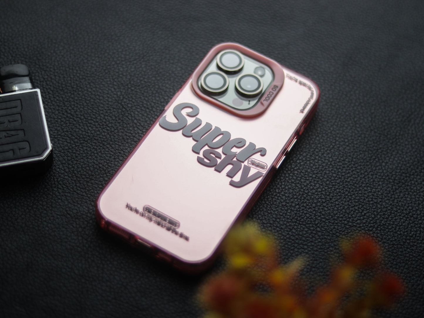 Minimalist Stylish Pink Phone Case - grip