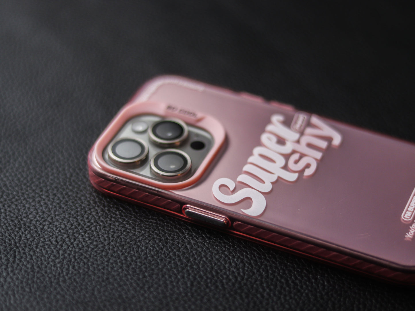 Minimalist Stylish Pink Phone Case - grip