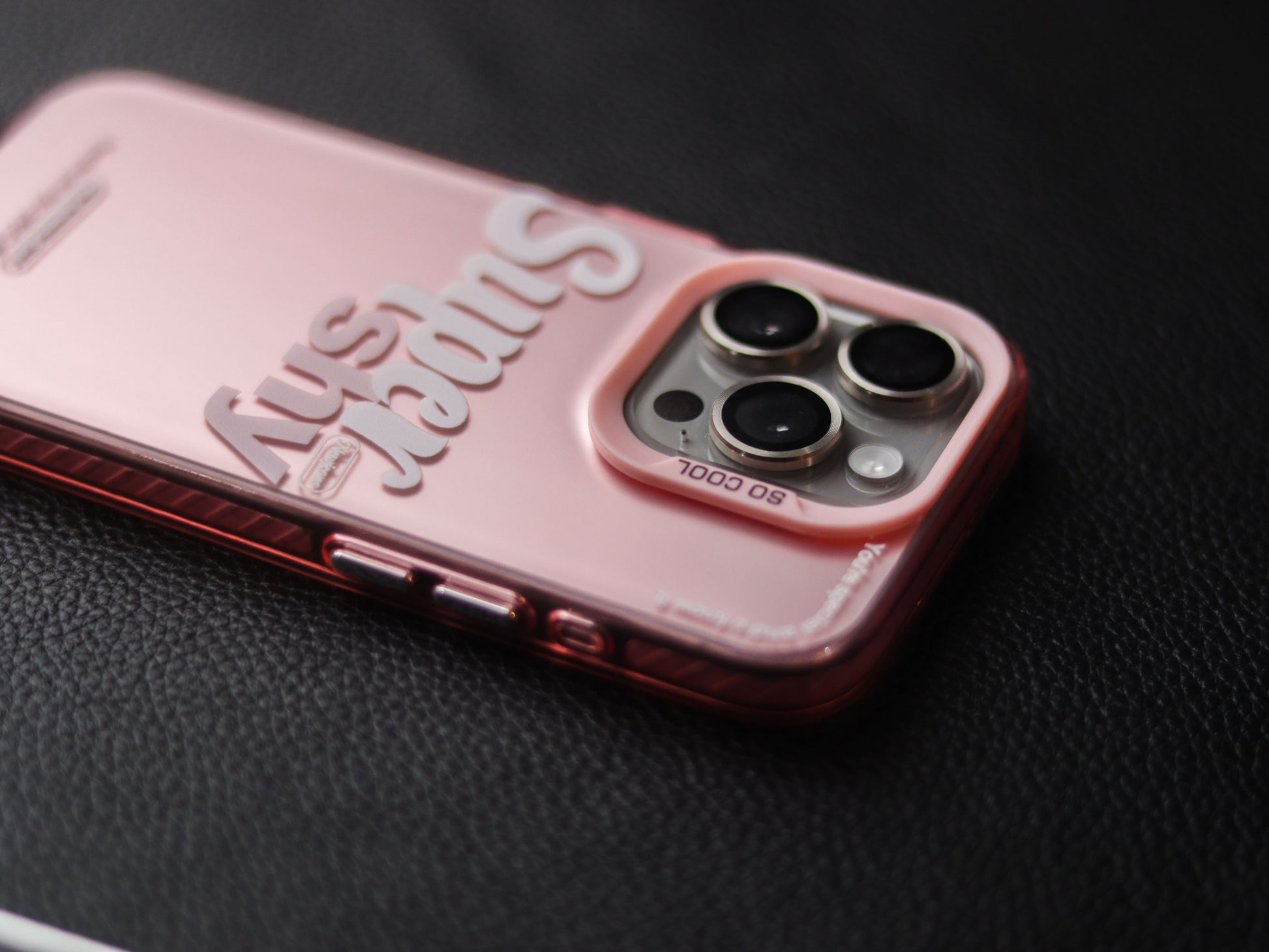 Minimalist Stylish Pink Phone Case - grip