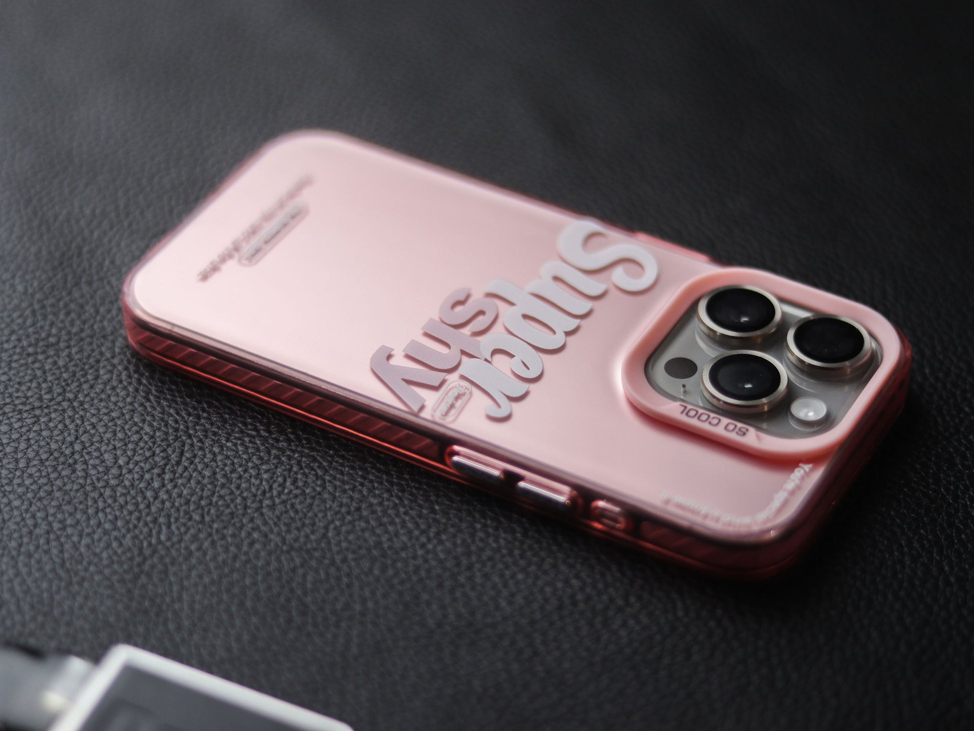 Minimalist Stylish Pink Phone Case - grip