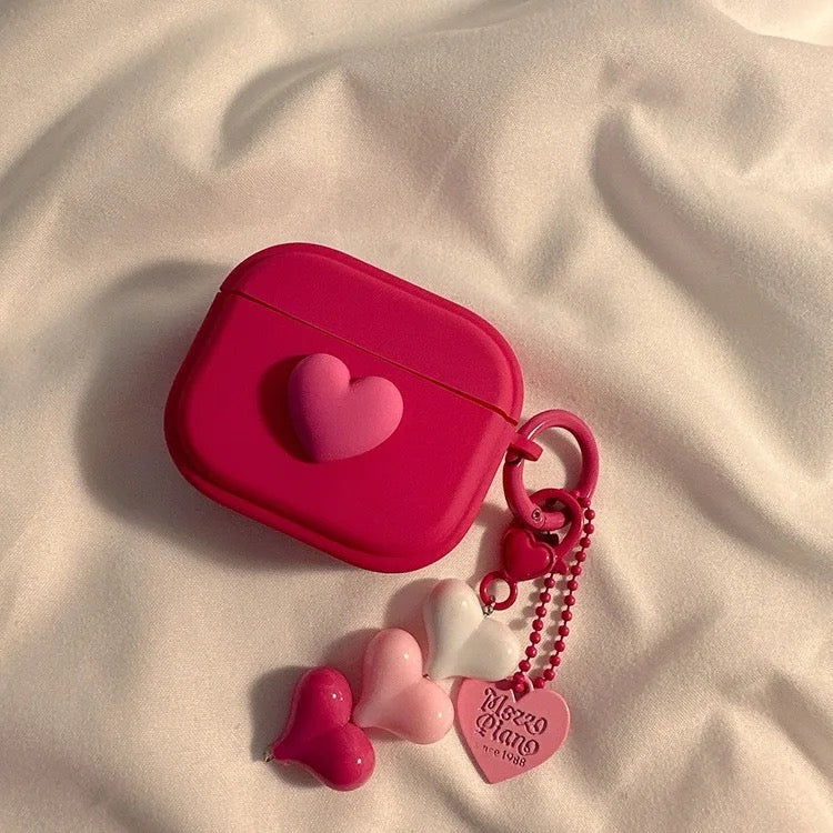 Pink Heart Airpods Case-GRIP