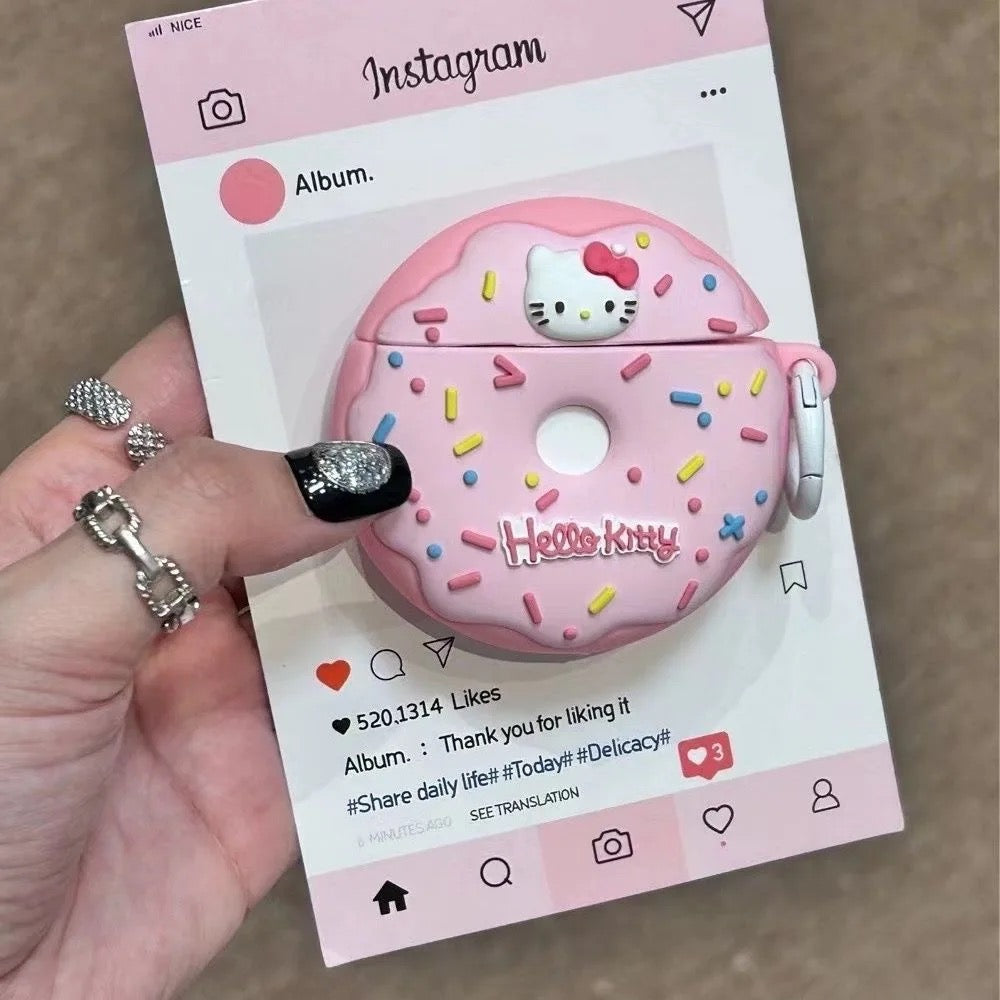 Hello Kitty Donut Airpods Case-GRIP