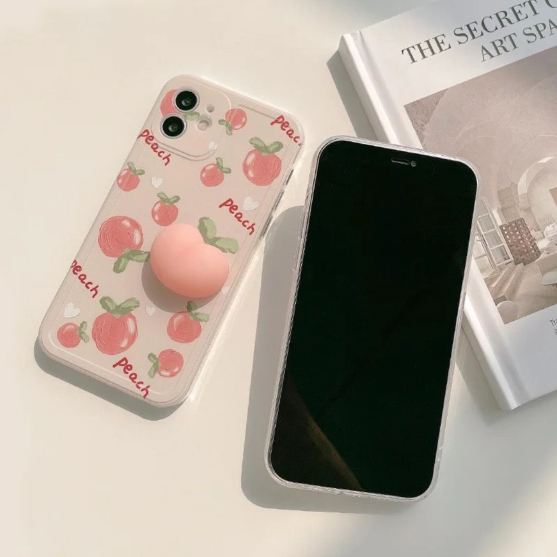 Peach Squishy Phone Case- Grip