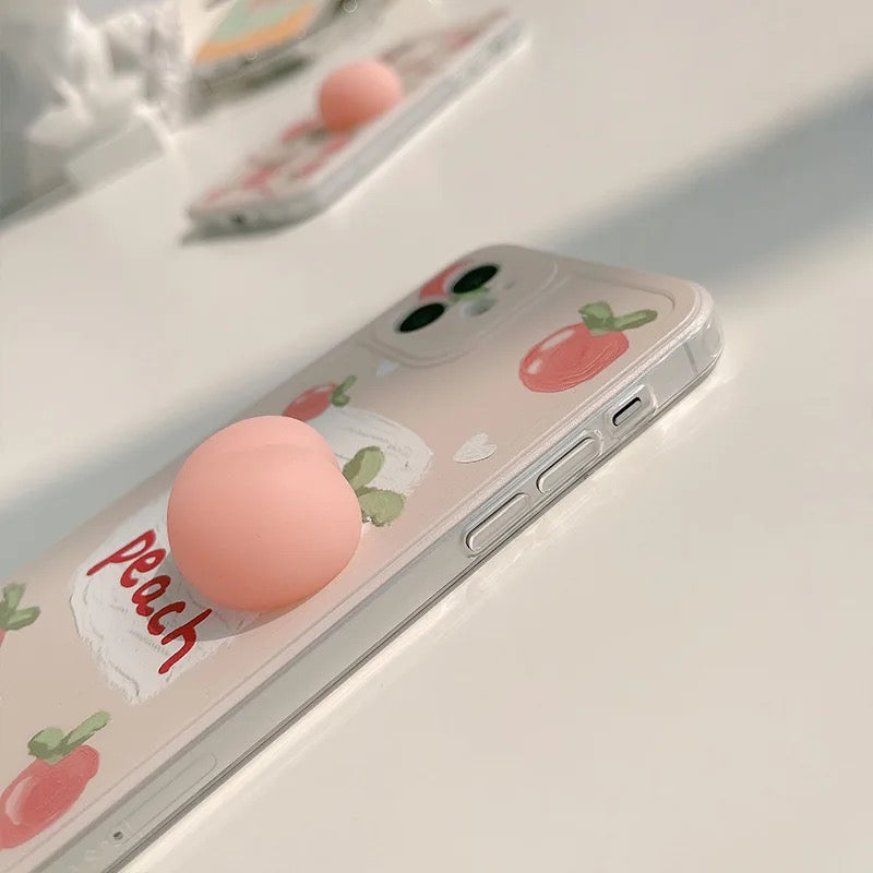 Peach Squishy Phone Case- Grip