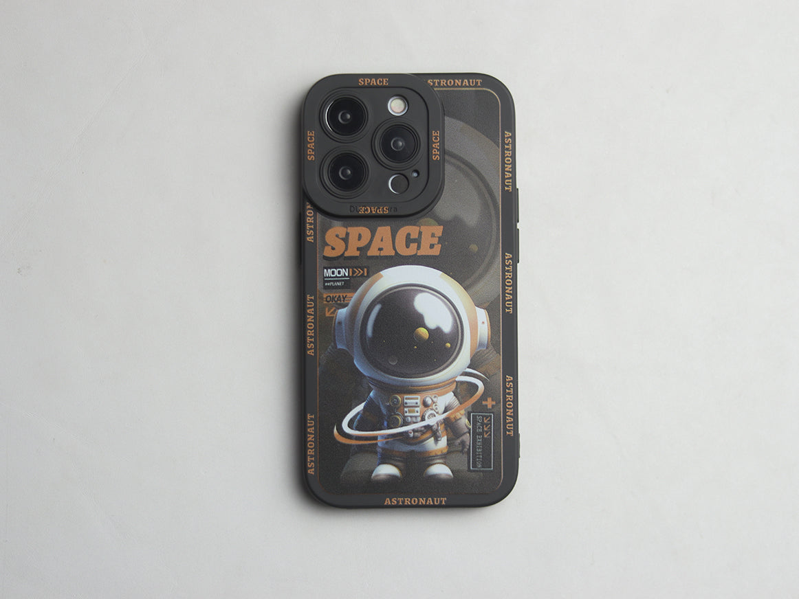 SILICONE ANGEL EYES STAR CIRCLE ASTRONAUT PHONE CASE - GRIP - grip