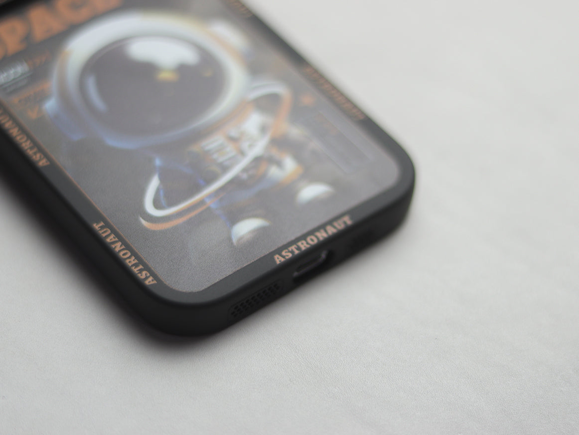 SILICONE ANGEL EYES STAR CIRCLE ASTRONAUT PHONE CASE - GRIP - grip