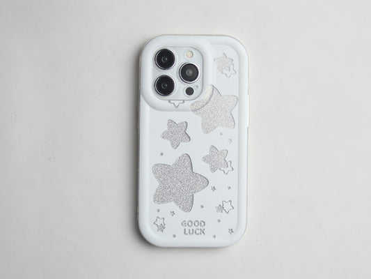 GLITTER STARS PHONE CASE. - grip