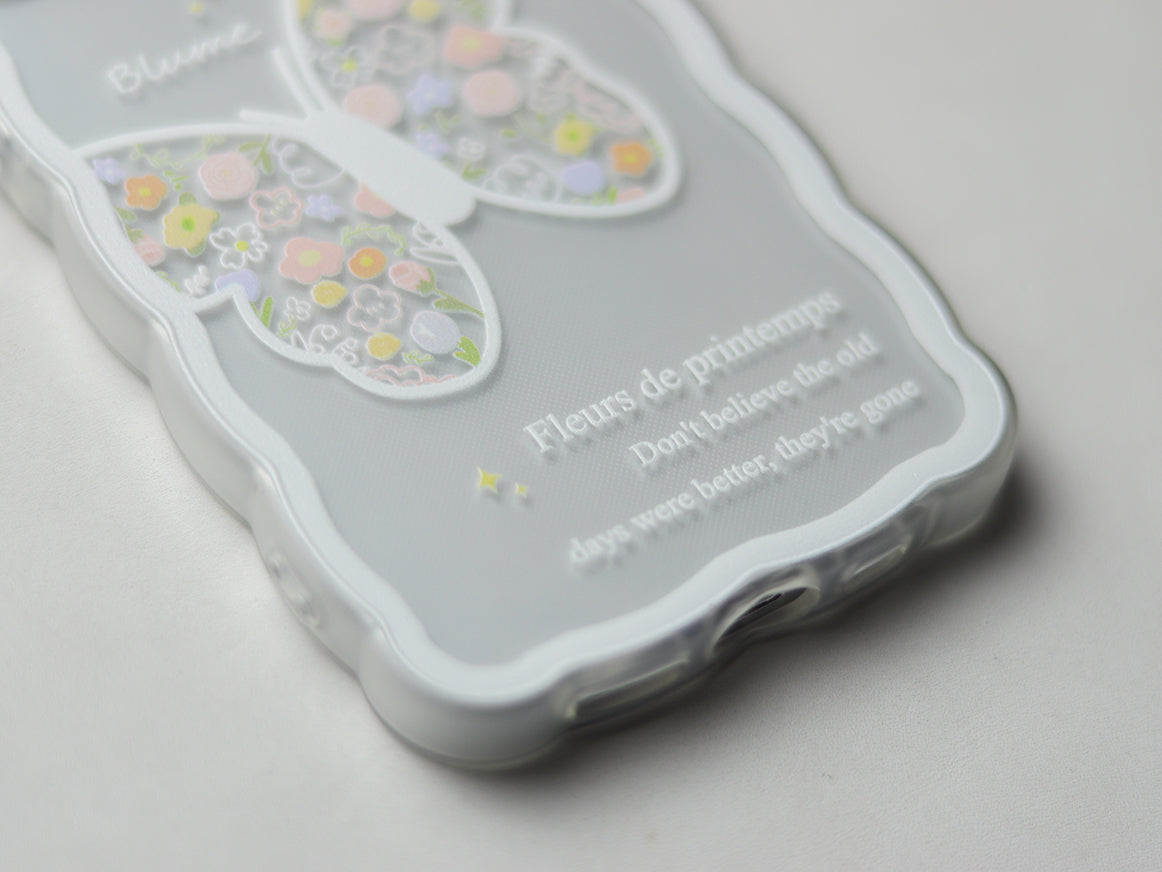 CREATIVE FLOWER AND BUTTERFLY PHONE CASE. - grip