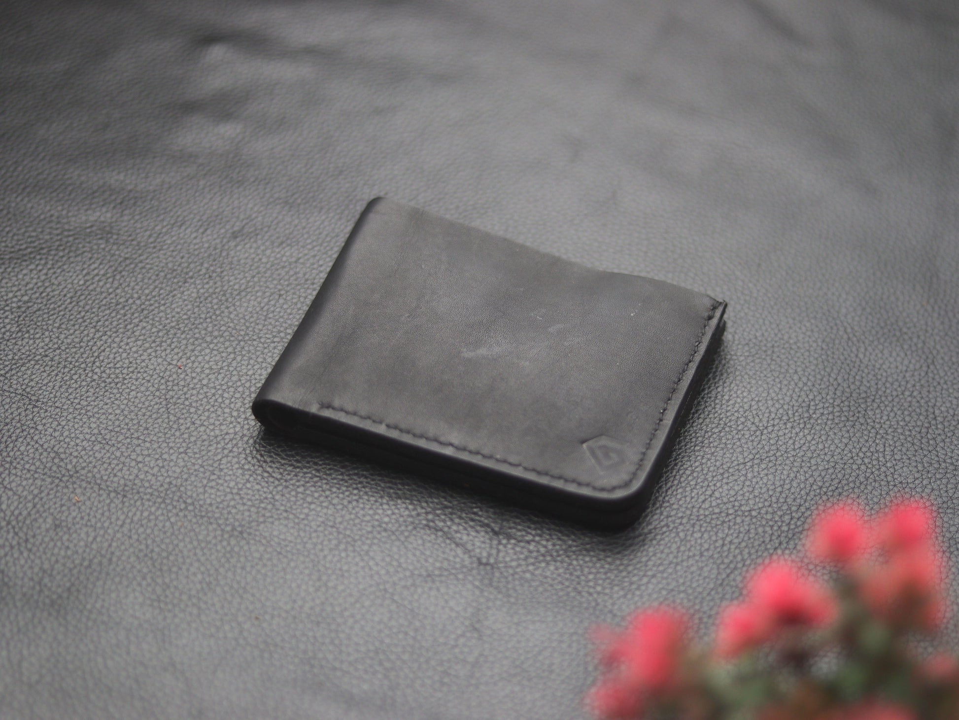 "FORMAL"  BI-FOLD WALLET EBONY BLACK - grip