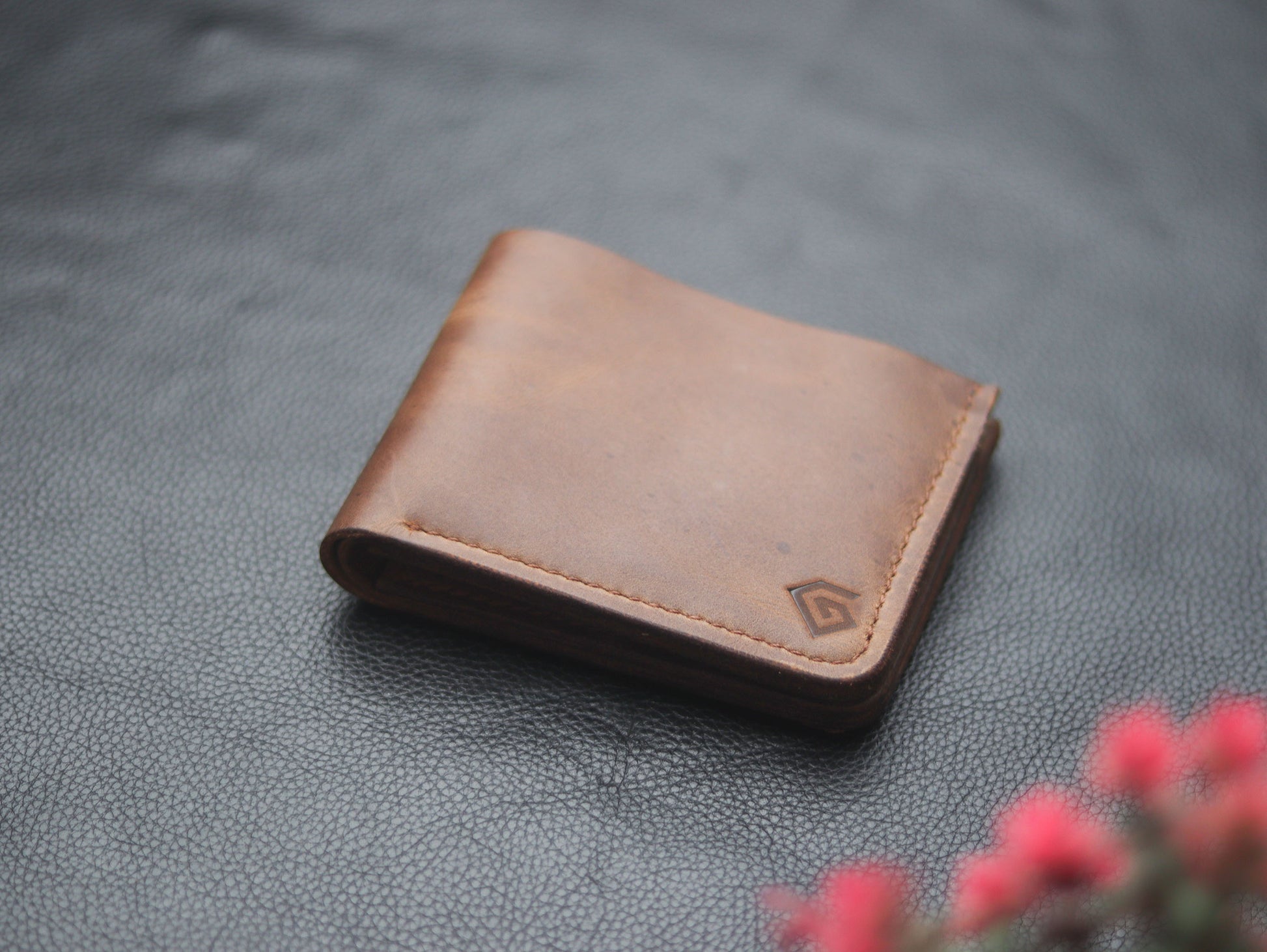 "FORMAL" BI-FOLD WALLET  COFFEE BROWN - grip