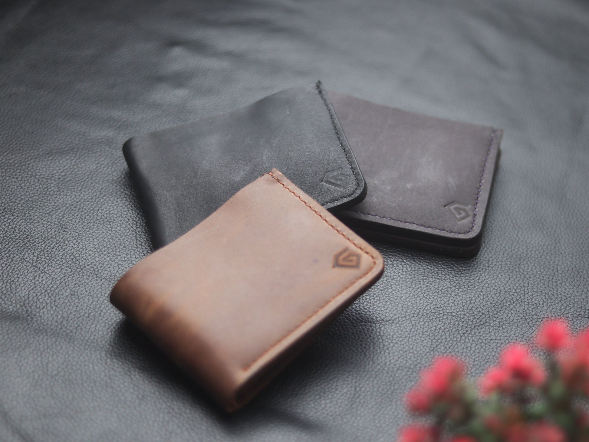 "FORMAL" BI-FOLD WALLET  COFFEE BROWN - grip