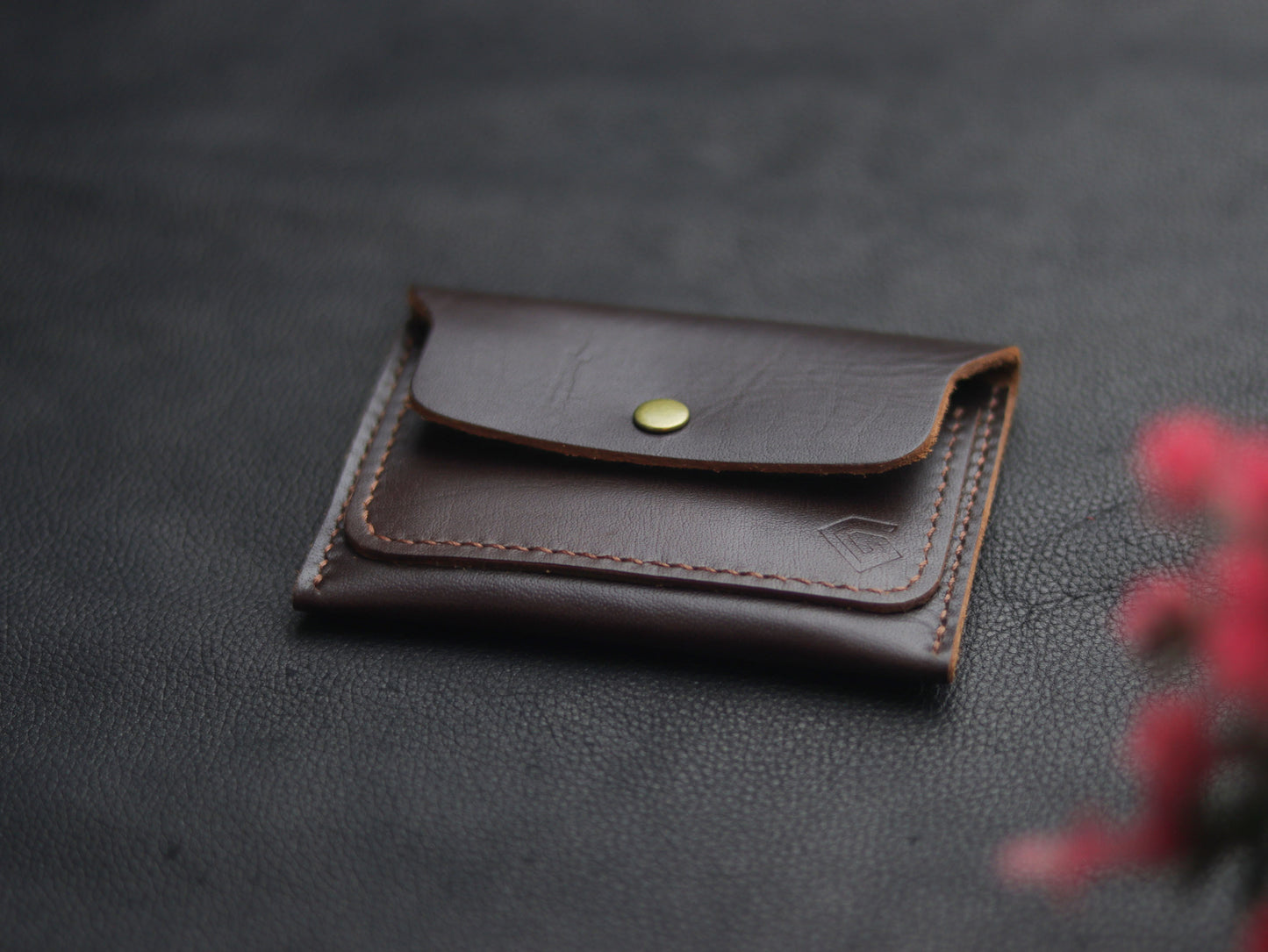 Men's Leather Wallet Dark Brown