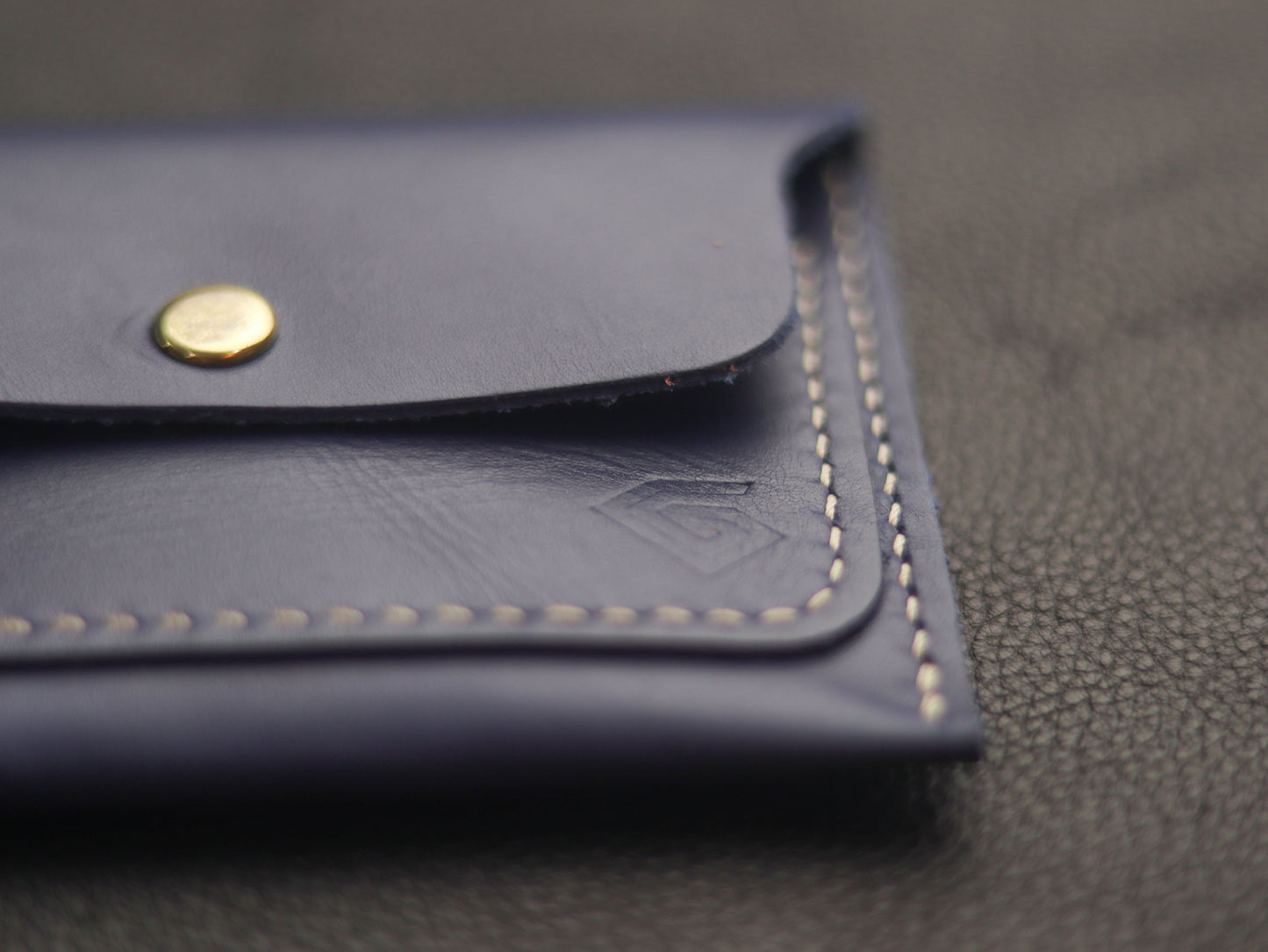 Men's Leather Wallet Blue