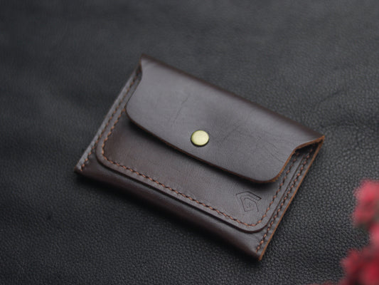 Men's Leather Wallet Dark Brown