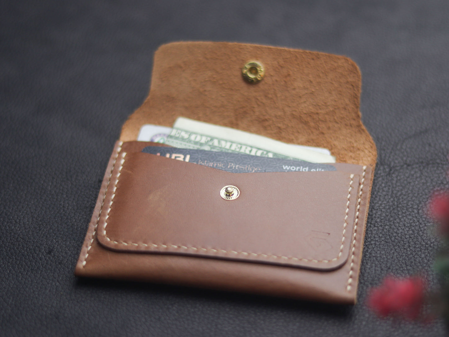 Men's Leather Wallet  Coffee Brown