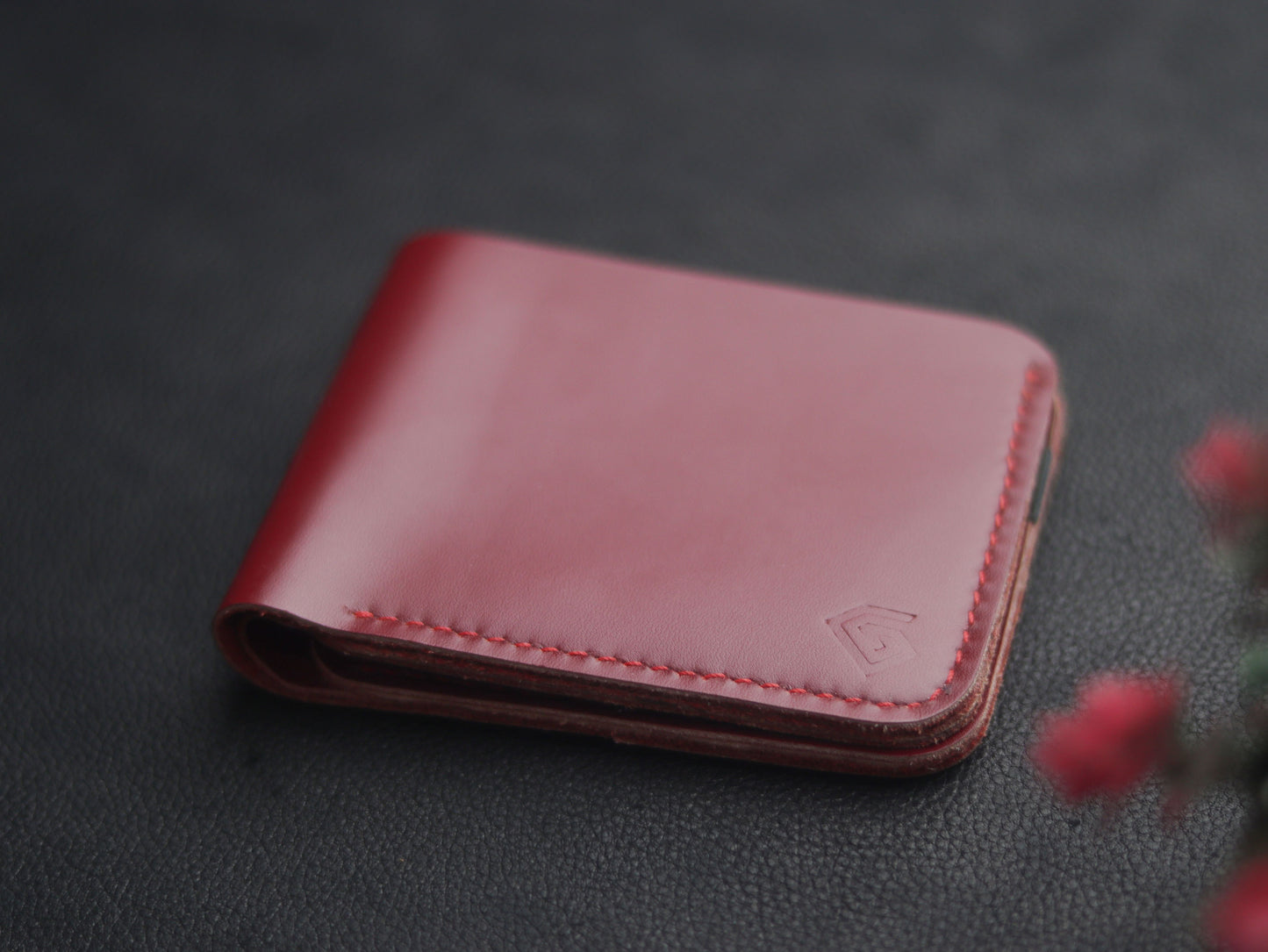 GROOM 2.0 LEATHER WALLET CRIMSON RED