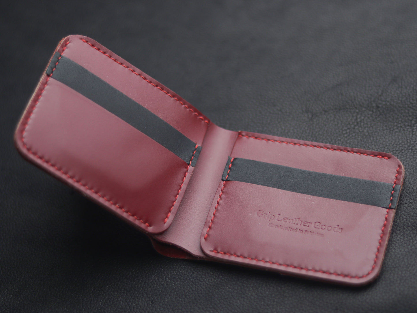 GROOM 2.0 LEATHER WALLET CRIMSON RED