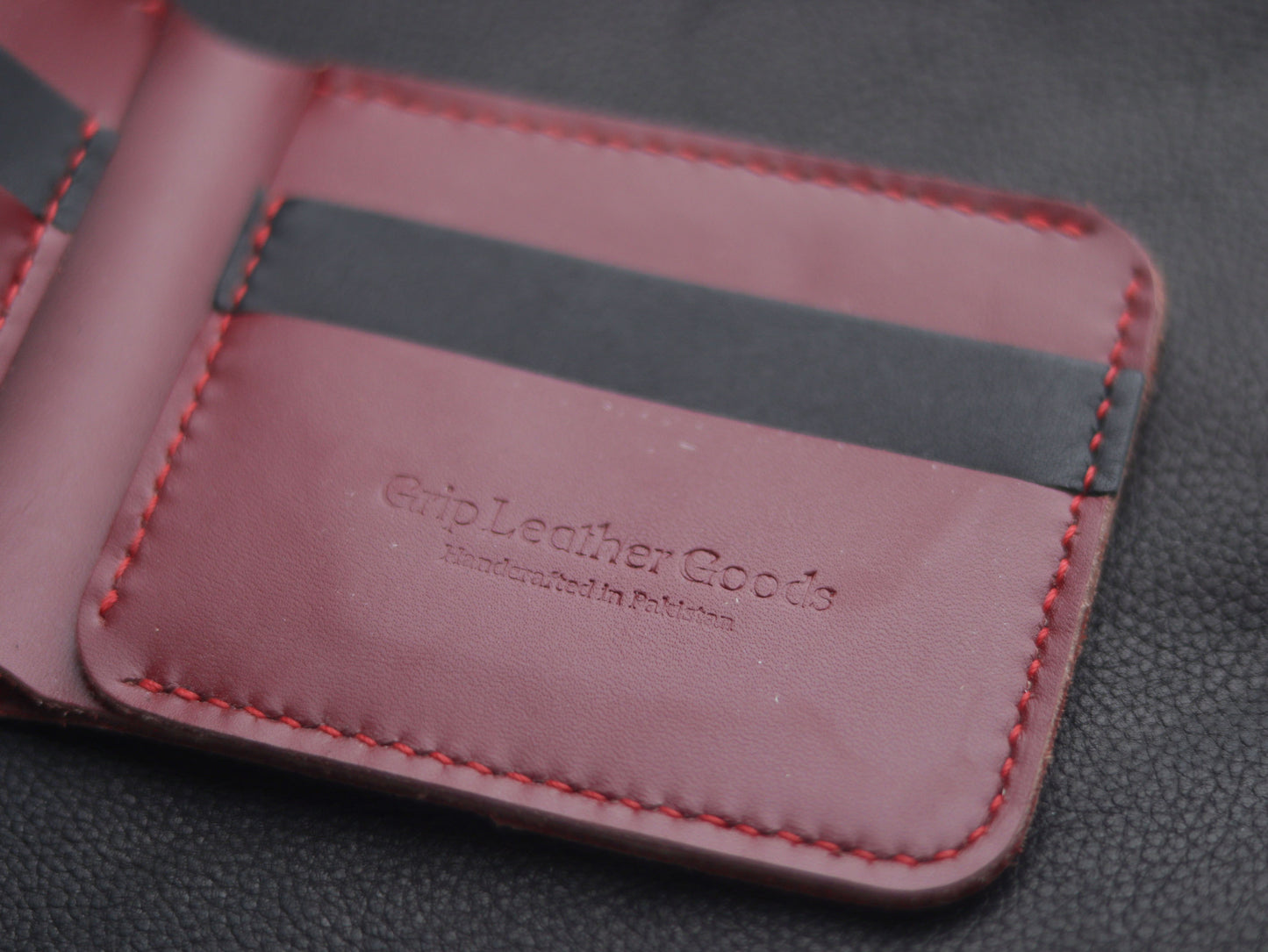 GROOM 2.0 LEATHER WALLET CRIMSON RED