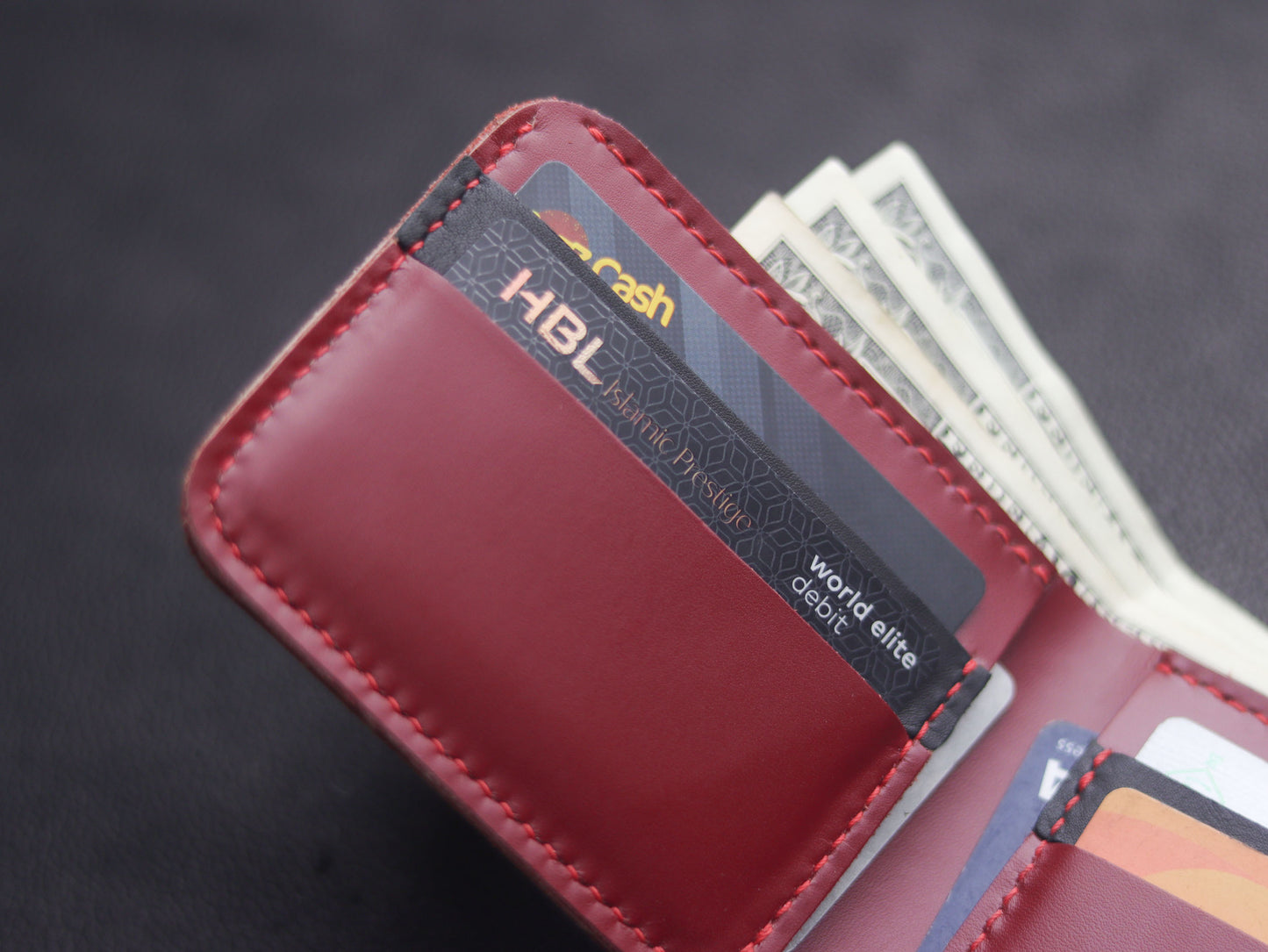 GROOM 2.0 LEATHER WALLET CRIMSON RED