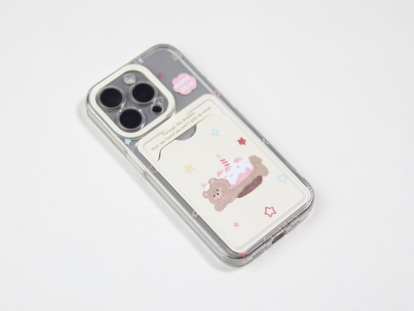 Card Bag Bear Phone Case-GRIP