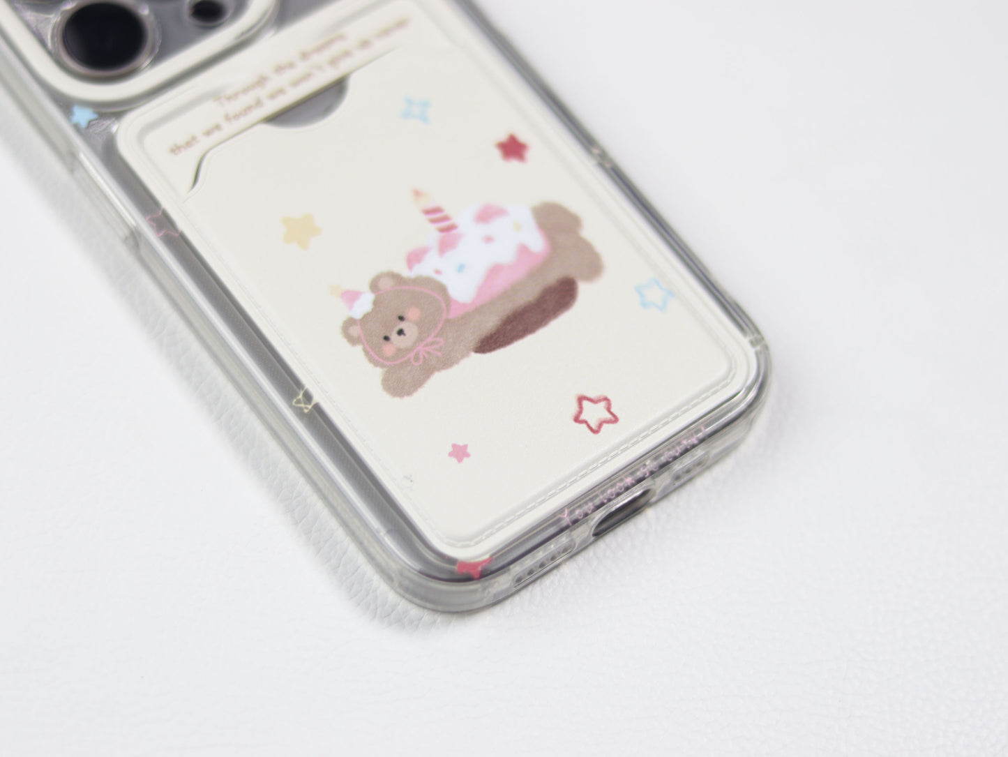 Card Bag Bear Phone Case-GRIP