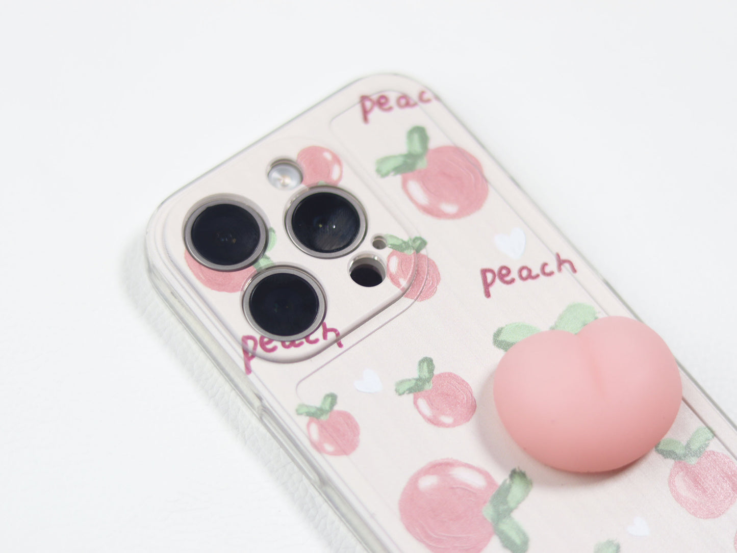 Peach Squishy Phone Case- Grip