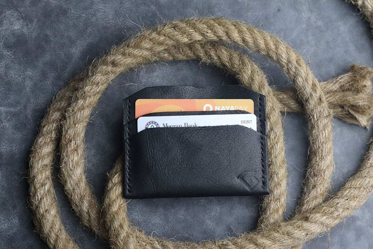 MW-01MINIMAL CARD HOLDER CHARCOAL BLACK - grip