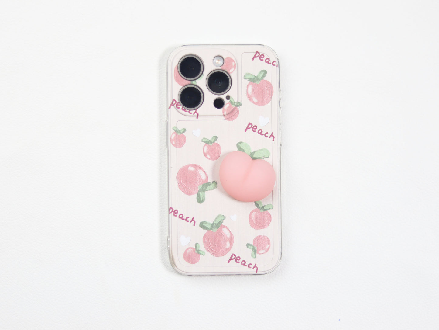 Peach Squishy Phone Case- Grip