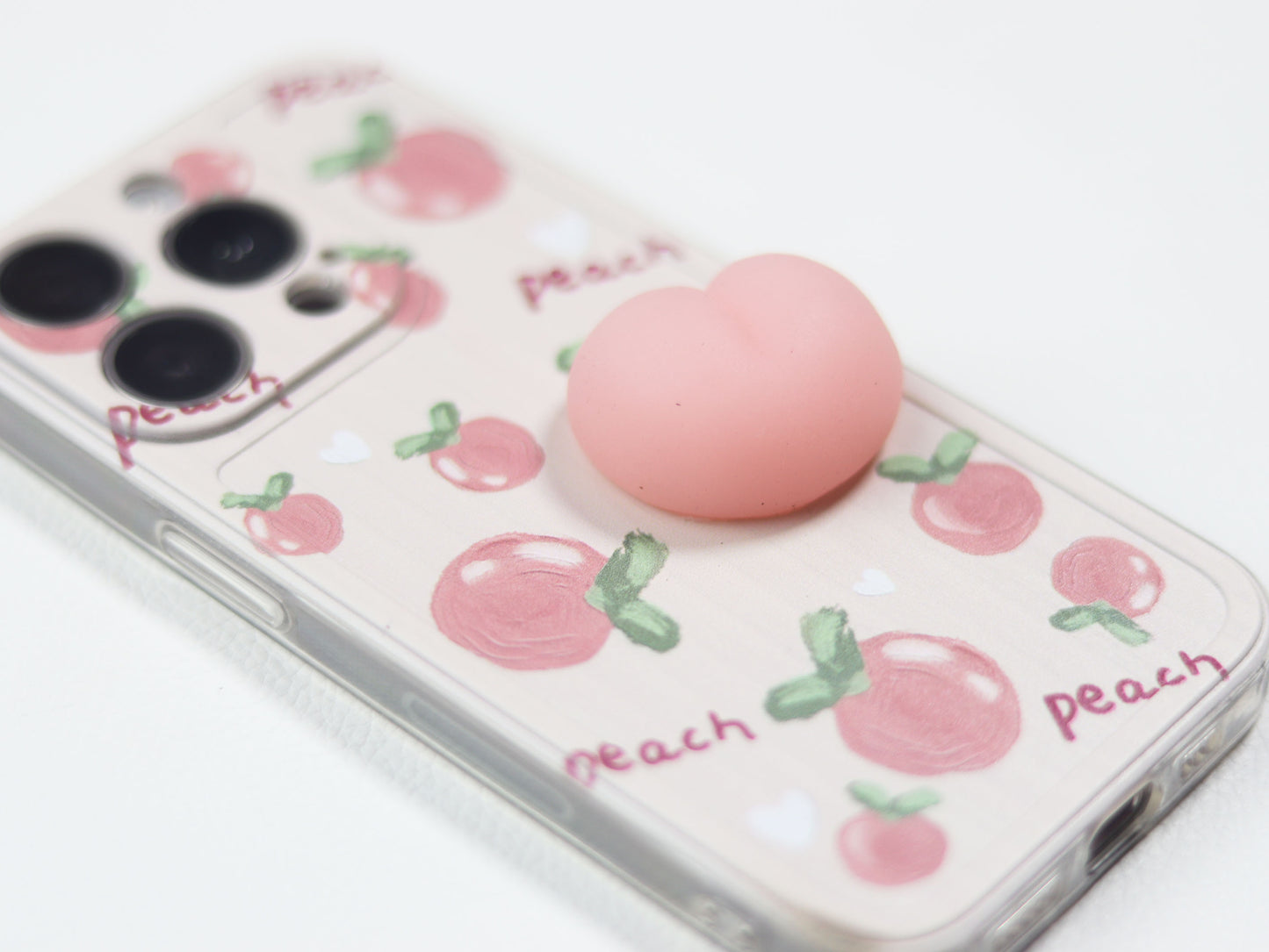 Peach Squishy Phone Case- Grip