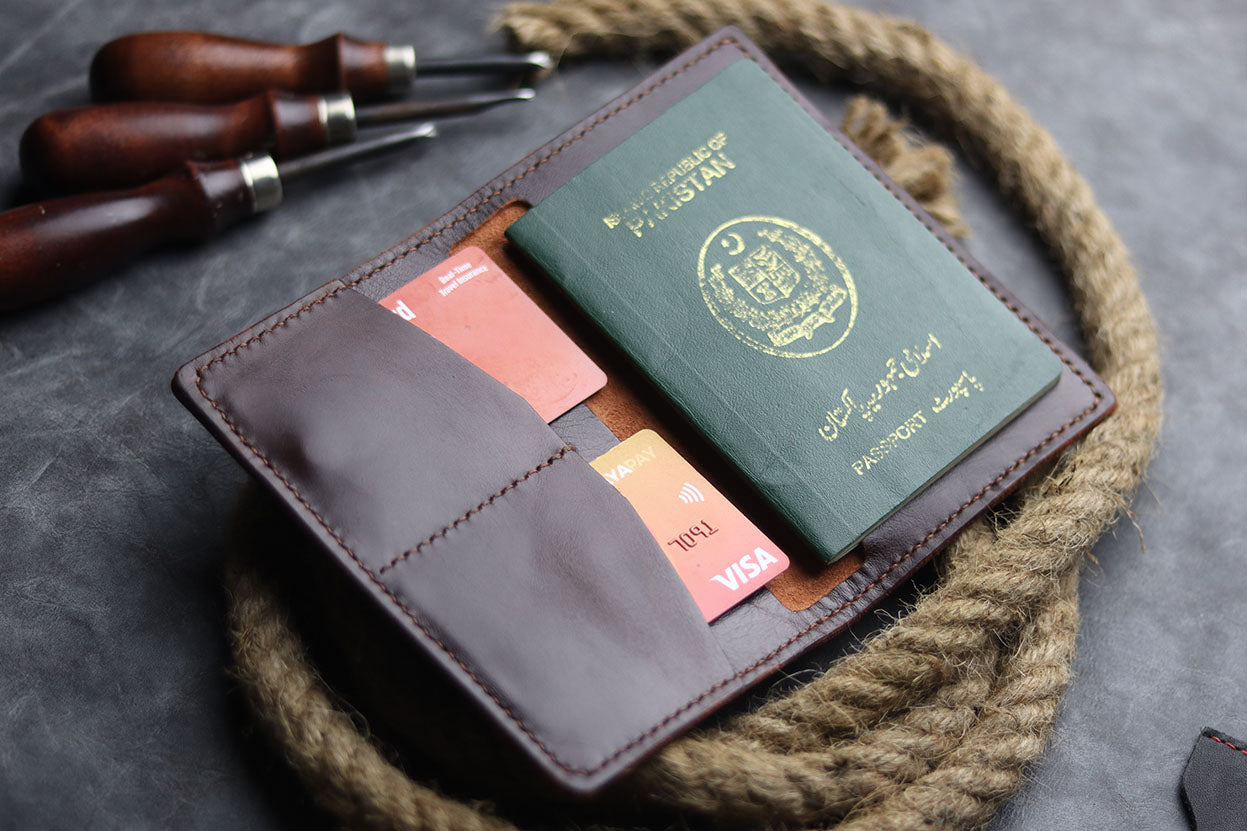 Passport Case-WALNUT HUSK - grip