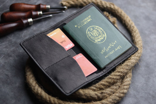 Passport Case-CHARCOAL BLACK - grip