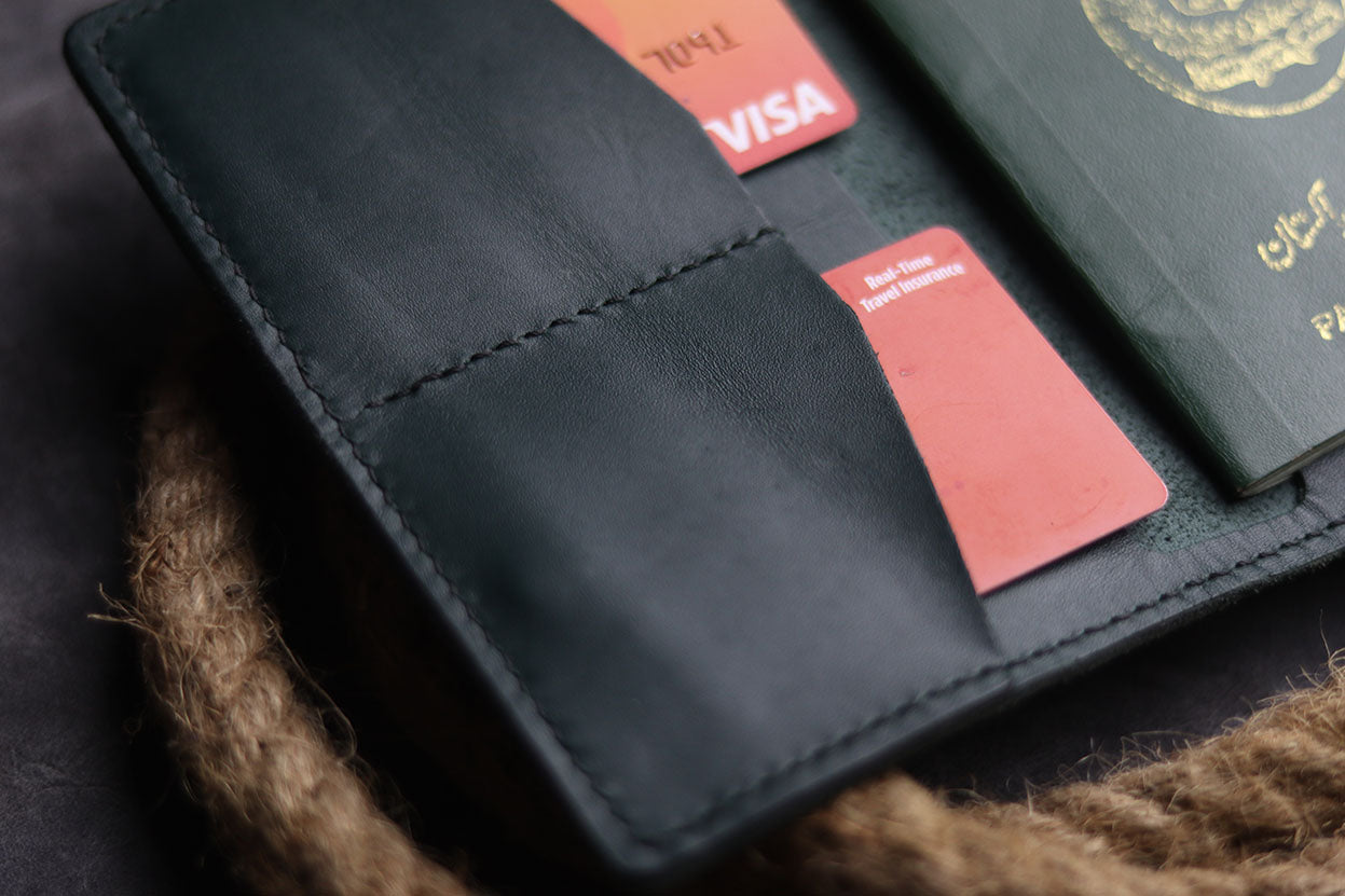 Passport Case-CHARCOAL BLACK - grip