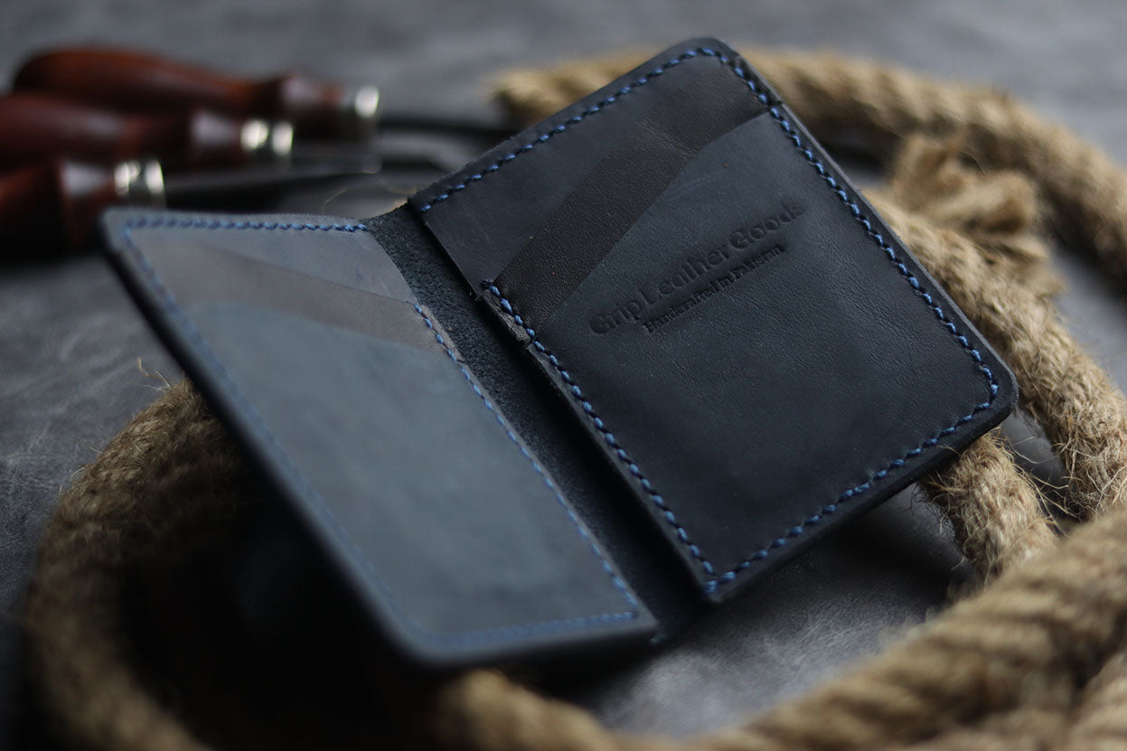 BCH-01 BI-FOLD CARD HOLDER - MIDNIGHT BLUE - grip