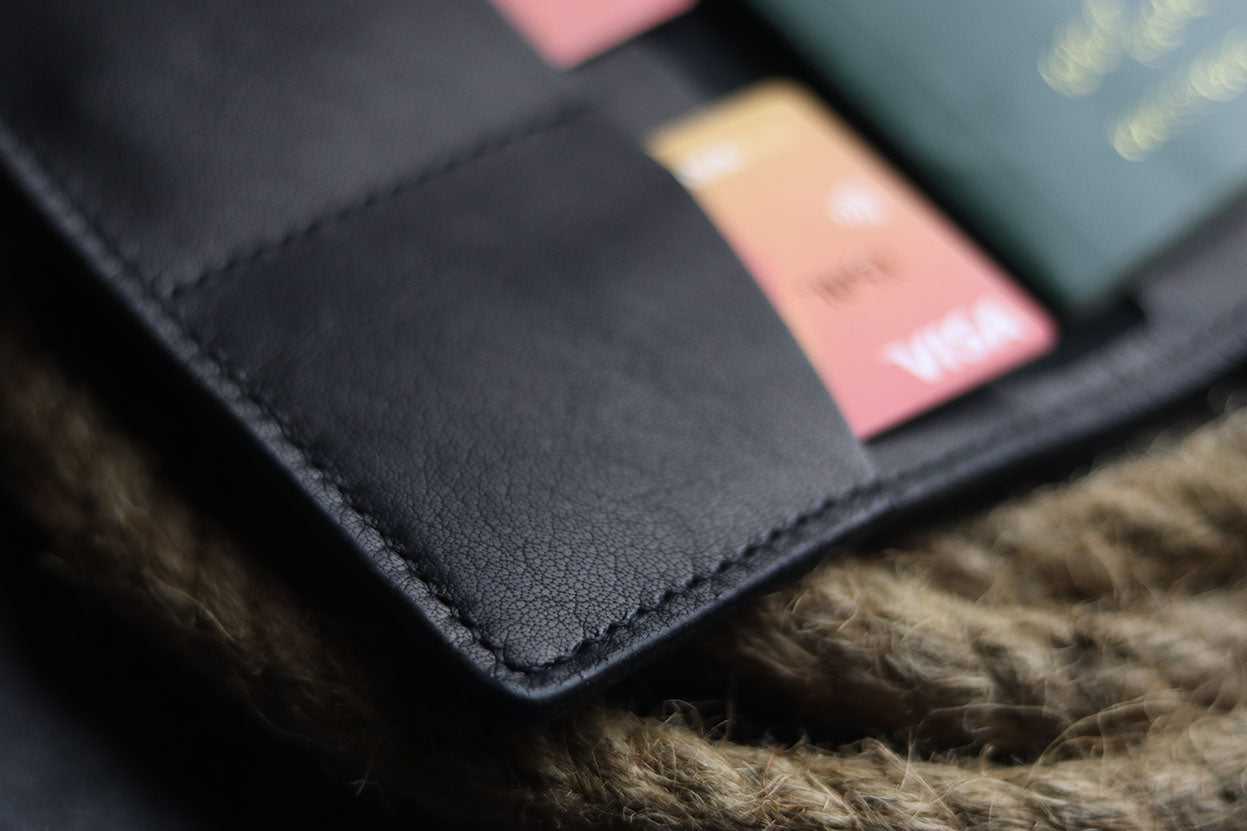 Passport Case-CHARCOAL BLACK - grip