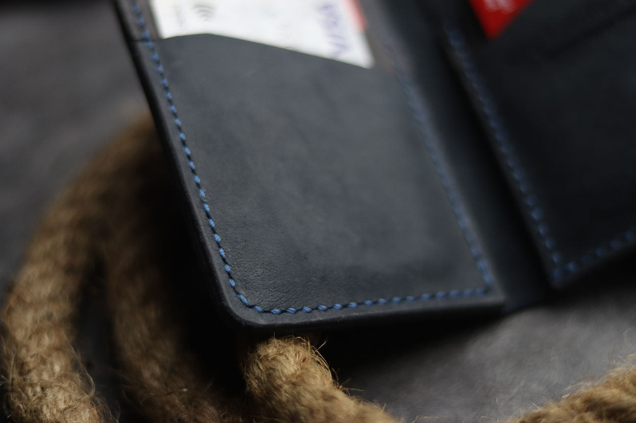 BCH-01 BI-FOLD CARD HOLDER - MIDNIGHT BLUE - grip