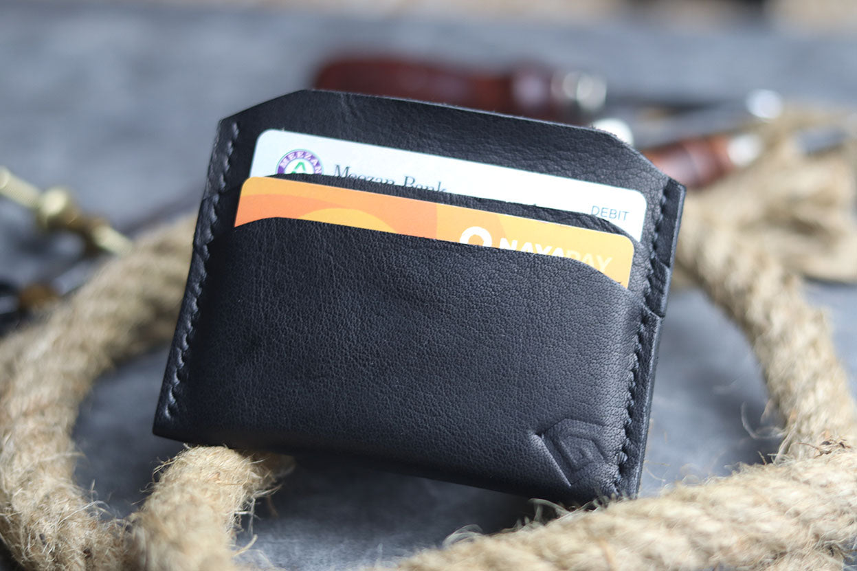 MW-01MINIMAL CARD HOLDER CHARCOAL BLACK - grip