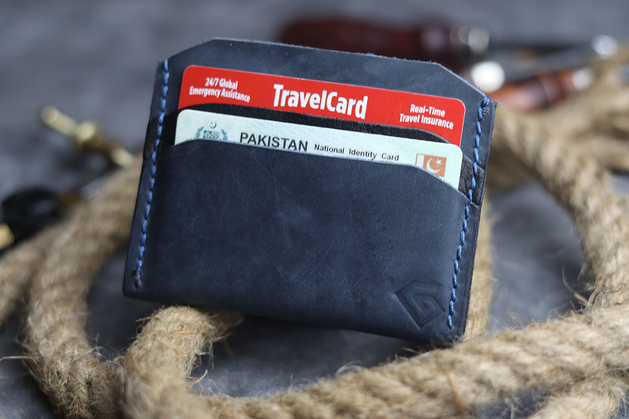 MW-01 MINIMAL CARD HOLDER NIDNIGHT BLUE - grip