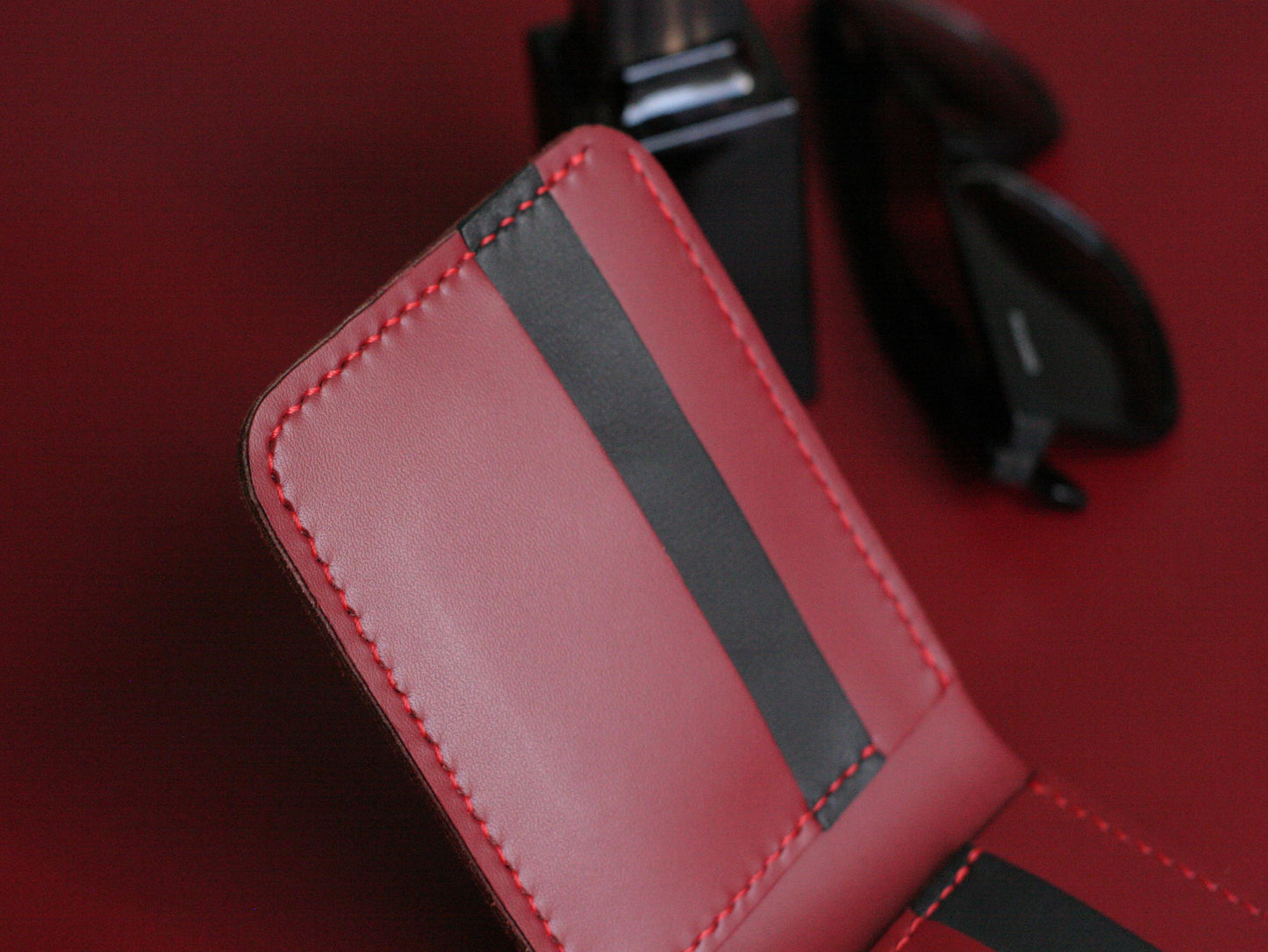 GROOM 2.0 LEATHER WALLET CRIMSON RED