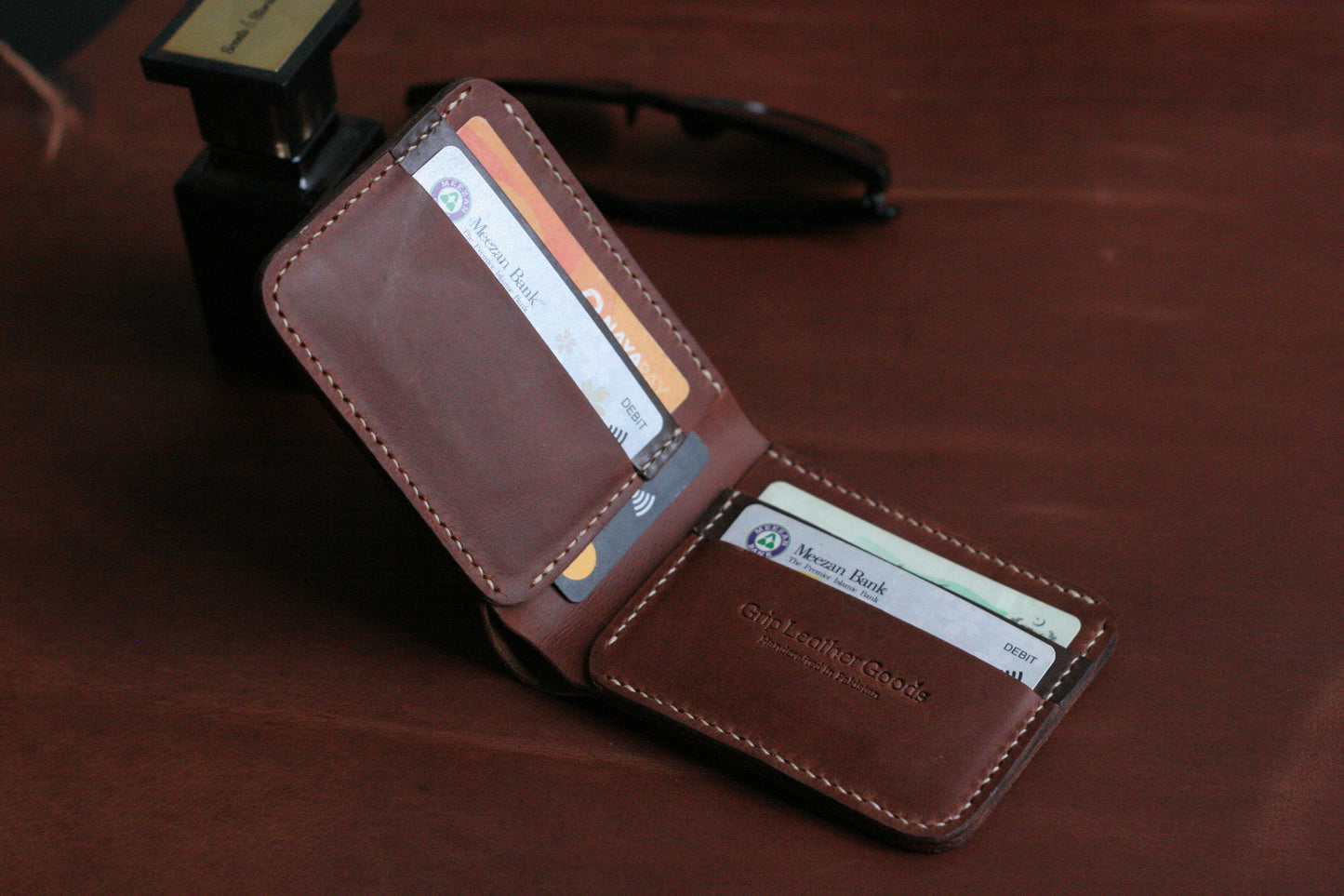 GROOM 2.0 LEATHER WALLET TAWNY  BROWN