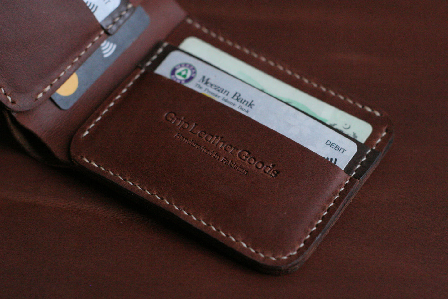 GROOM 2.0 LEATHER WALLET TAWNY  BROWN