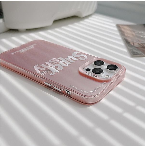 Minimalist Stylish Pink Phone Case - grip